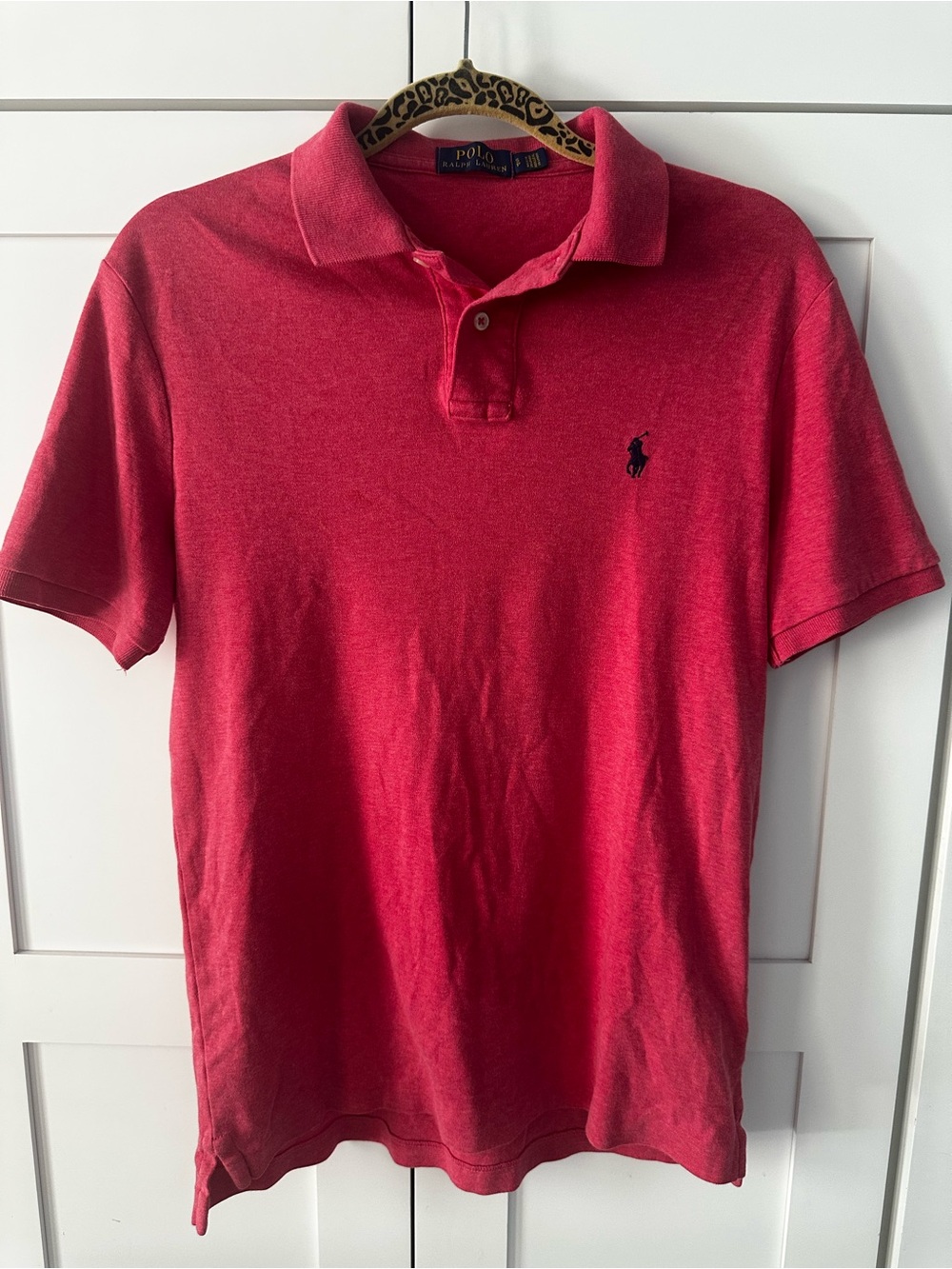 Ralph Lauren Men's Red Polo with Navy Pony